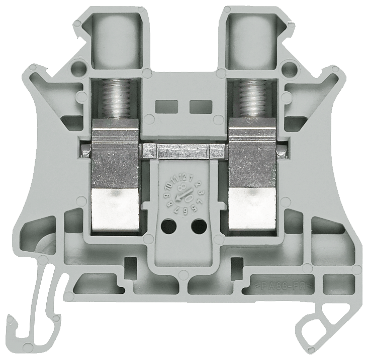 Conector Passagem Parafuso Termoplástico Cinza 1000V 41A 6Mm2