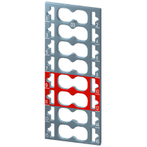 Etiqueta Para Módulo Cinza e Vermelho 36,8Mmx15mm Com 10Etiqueta 6ES71936CP032MA0 Siemens