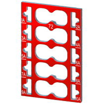 Etiqueta Para Módulo Vermelho 15Mmx23,3mm Com 10Etiqueta 6ES71936CP722AA0 Siemens