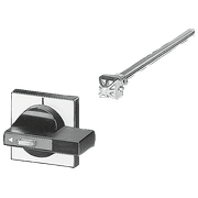 Acionamento Rotativo Externo 8X8mm 1 Unidade Para Disjuntor 8UC62626BD22 Siemens