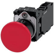 Frontal Botão Redondo Vermelho 22mm 3SU11001BA201FA0 Siemens