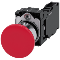 Frontal Botão Redondo Vermelho 22mm 3SU11501BA201FA0 Siemens