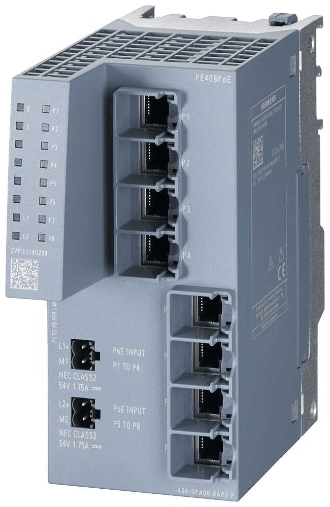 Switch 10/100/1000Mbit/S 8P Rj45 6GK54080PA008AP2 Siemens