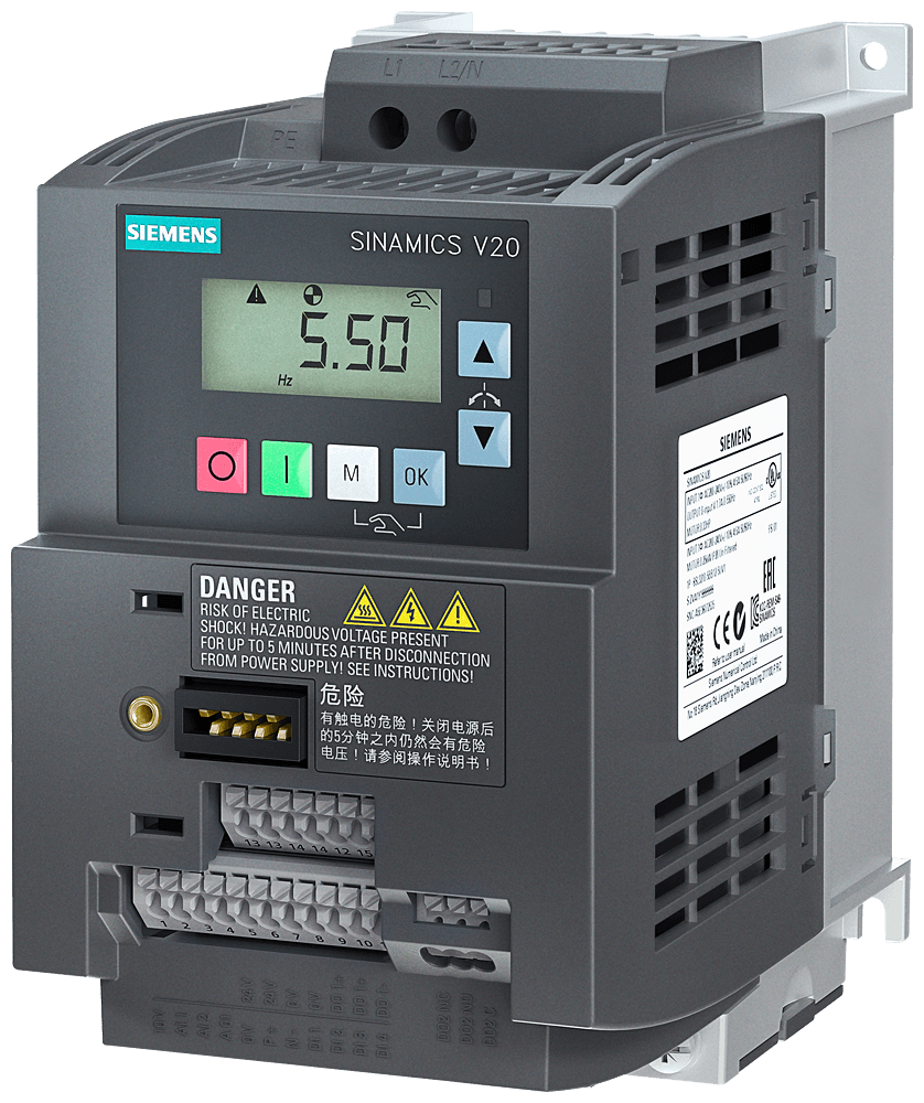 Inversor Frequência Monofásico/Trifásico 200-240VCA 7,8A 1,5KW 2CV