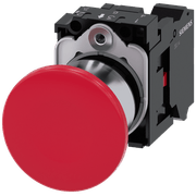 Frontal Botão Redondo Vermelho 22mm 3SU11501BA203CA0 Siemens