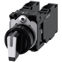 Comutador Iluminado Knob Curto 3 Posições Branco 22mm 45G 3SU11002BL601LA0 Siemens