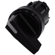 Comutador Iluminado Knob Longo 2 Posições Preto 22mm 90G 3SU10022CF100AA0 Siemens