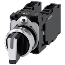 Comutador Iluminado Knob Curto 3 Posições Branco 22mm 45G 3SU11502BL601LA0 Siemens