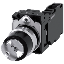 Comutador Chave Ronis 2 Posições Preto 22mm 90G 3SU11504BF111FA0 Siemens