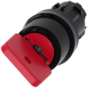 Comutador Chave Ronis 2 Posições Vermelho 22mm 90G 3SU10004FF010AA0 Siemens
