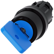 Comutador Chave Ronis 2 Posições Azul 22mm 45G 3SU10004GC010AA0 Siemens