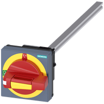 Manopla Rotativa Vermelho e Amarelo Kit Acionamento Porta Interruptor Seccionadora 8UD11712AF25 Siemens