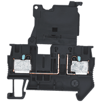 Conector Passagem Termoplástico Preto 500V 6,3A 4Mm2 8WH60001GG08 Siemens