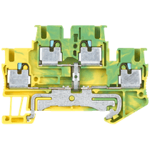 Conector Passagem Termoplástico Verde e Amarelo 2,5Mm2 8WH60200CF07 Siemens
