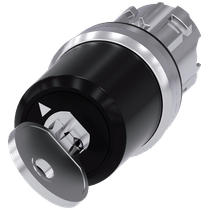 Comutador Chave Ronis 2 Posições Preto 22mm 90G 3SU10505HF010AA0 Siemens