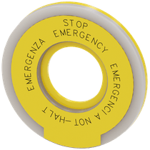 Arruela Redondo Amarelo Diâmetro 60mm Iluminado Botao Emergencia 3SU19010BD310NB0 Siemens
