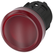 Frontal Sinaleiro Redondo Plástico Vermelho 22Mm 3SU10016AA200AA0 Siemens