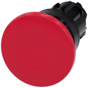 Frontal Botão Redondo Vermelho 22mm Pulso/Soco 3SU10001BD200AA0 Siemens