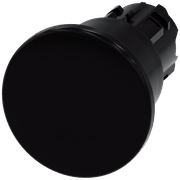 Frontal Botão Redondo Preto 22mm 3SU10001BA100AA0 Siemens