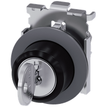 Comutador Chave Ronis 3 Posições Preto 30mm 45G 3SU10604LL110AA0 Siemens