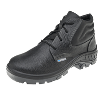 Bota Couro Preta Bidensidade Bico De Plástico Cadarço Tamanho 42 95B22BP CA 41423 Marluvas