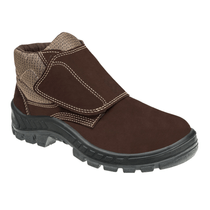 Bota De Segurança Nobuck Velcro Bidensidade Bico De Composite Palmilha Anti Perfurante Marrom Cafe 50B26CBVELC Tamanho 38 CA 41984 Marluvas