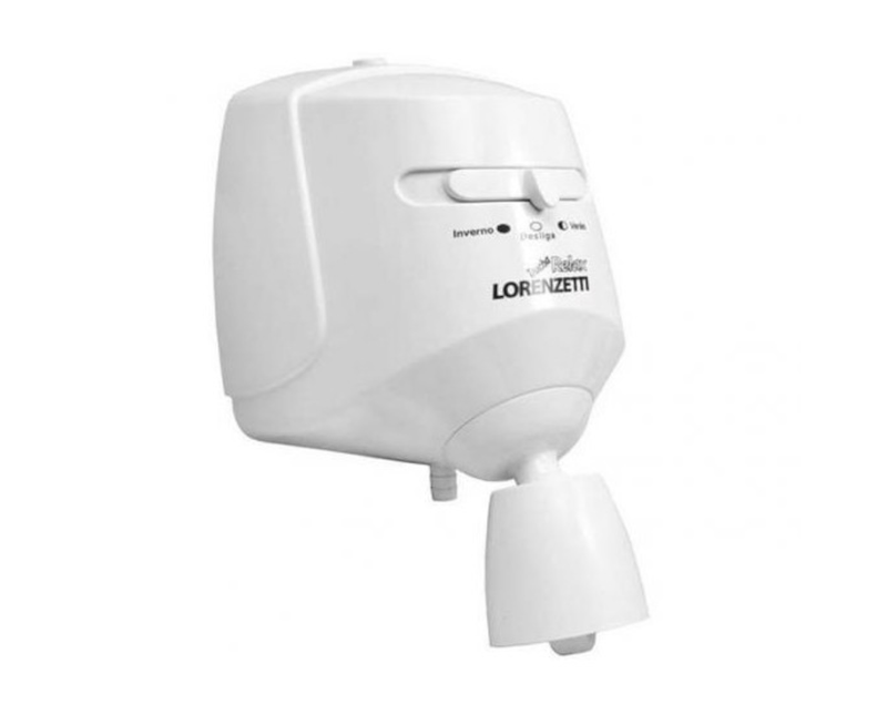 Chuveiro 5500W 127v Branco Ducha Relax 7540112 Lorenzetti | Imagem ilustrativa - Visão geral