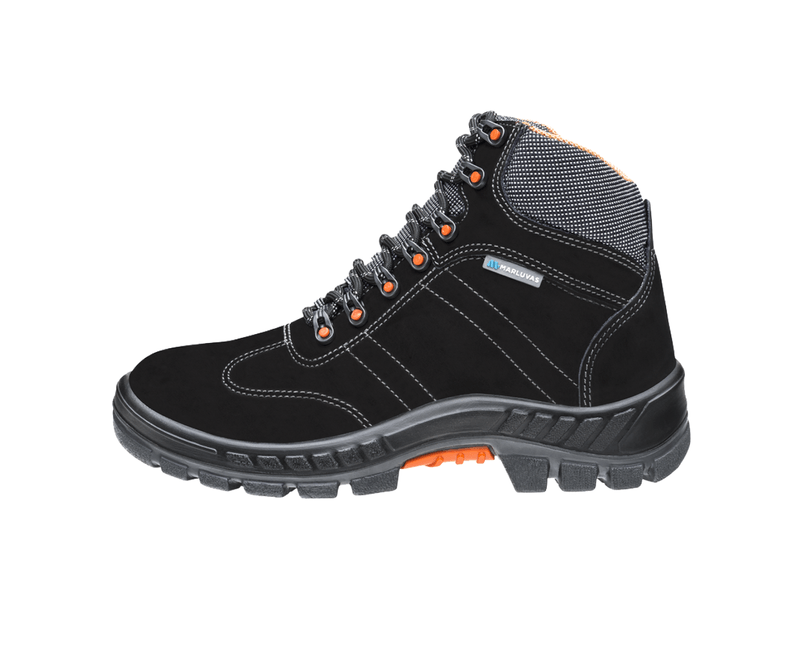 Bota De Segurança Nobuck Cadarço Bidensidade Bico De Plástico