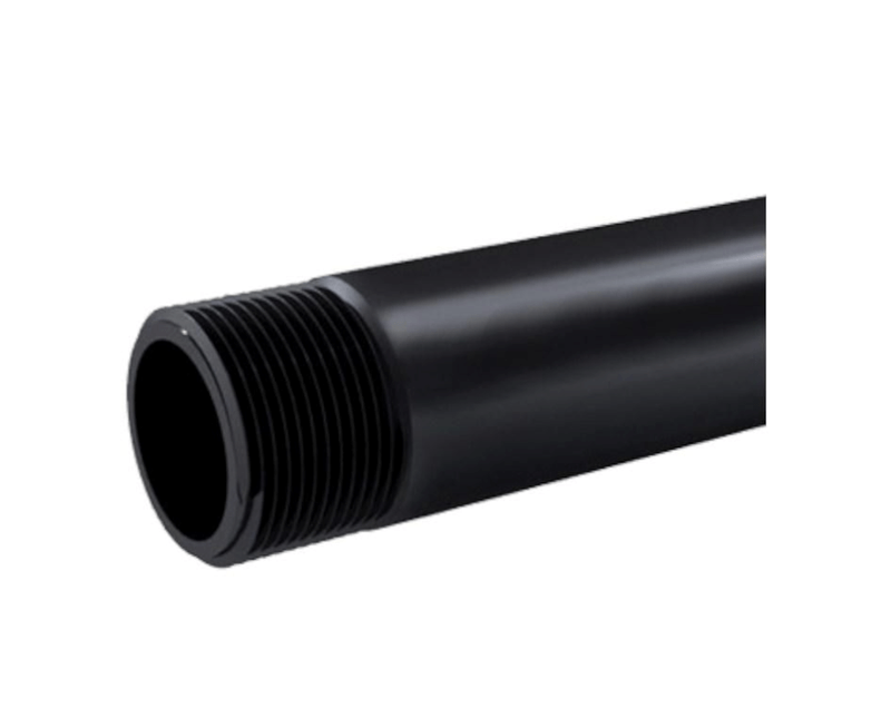 Eletroduto Rígido Não Metálico PVC Pto c/Rosca 1.1/2" 3000mm | Ponta Diagonal Esquerda ampliada