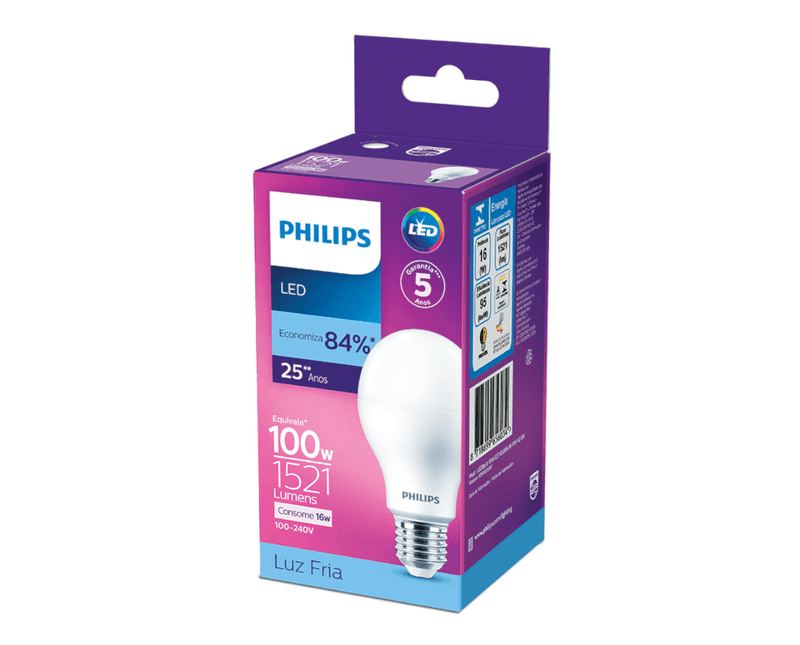 Lâmpada LED A55 E27 6500k Bivolt 9W LEDBULBOA559W - Philips
