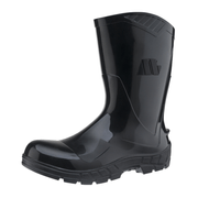 Bota Profissional PVC Preta Antiper Ac Cano Médio Com Forro Bico De Aço 100AWORKFCMP Tamanho 37 CA 40794 Marluvas