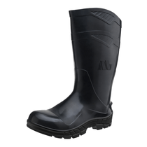 Bota Prof PVC Preta Antiper Ac Cano Longo Com Forro Bico De Aço 100AWORKFCAPR Tamanho 41 CA 40793 Marluvas