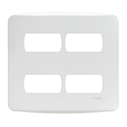Placa 4X4 4 Postos Separados Miluz S3B77440 Schneider
