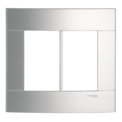 Placa 4X4 Prata Ártico Lunare PRM044466 Schneider