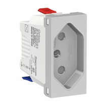 Módulo Tomada Branco Bipolar + Terra 10A 250V 1m Branco S70205104 Schneider