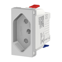 Módulo Tomada Branco Bipolar + Terra 10A 250V 1m Branco S70205104 Schneider