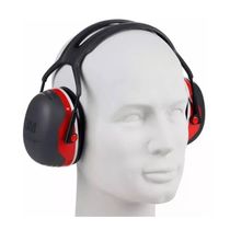 Abafador De Ruído Concha Haste Acima Cabeça Preta/Vermelha 24Db Peltor X3A Xa007709265 3M