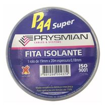 Fita Isolante Antichama Preta 750V 19Mm 20M Com Embalagem P44 Prysmian