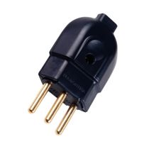 Plugue Macho Energia Predial Preto Bipolar + Terra 250V 10A 57403003 Tramontina