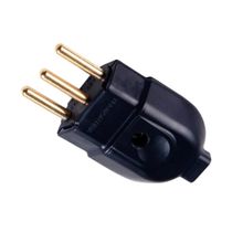 Plugue Macho Energia Predial Preto Bipolar + Terra 250V 10A 57403003 Tramontina