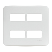 Placa Postos Separados 4X4" Branca Zeffia 680175 Pial Legrand