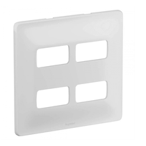 Placa Postos Separados 4X4" Branca Zeffia 680175 Pial Legrand