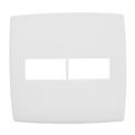Placa Posto Horizontal 4X4" Branca Pialplus Pial Legrand | visão frente