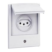 Tomada Predial 1 Módulo Cinza Bipolar + Terra 20A 250V Com Placa 4x2 064219 Pial Legrand