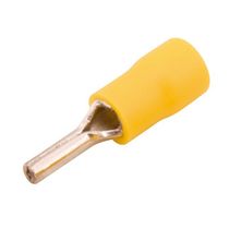 Terminal Elétrico Pino Pré Isolado 6mm2 Amarelo TPP612 Intelli