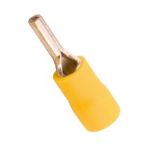 Terminal Elétrico Pino Pré Isolado 6mm2 Amarelo TPP612 Intelli