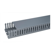 Canaleta Recortada Aberta Pvc Cinza 80mm 2000Mm HD10P Hellermann
