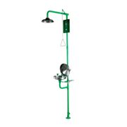 Chuveiro Emergência Manual Verde Com Lava Olhos 40CL001KITABS Avlis