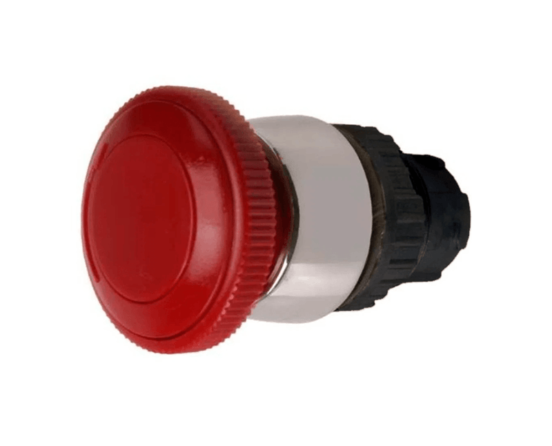 Botão Iluminado Redondo Vermelho 30 3mm 1NA+1NF Impulso