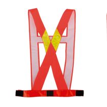 Colete Sinalização Em X Elástico Laranja Com Refletivo Tamanho Único VIC 71106 DVS